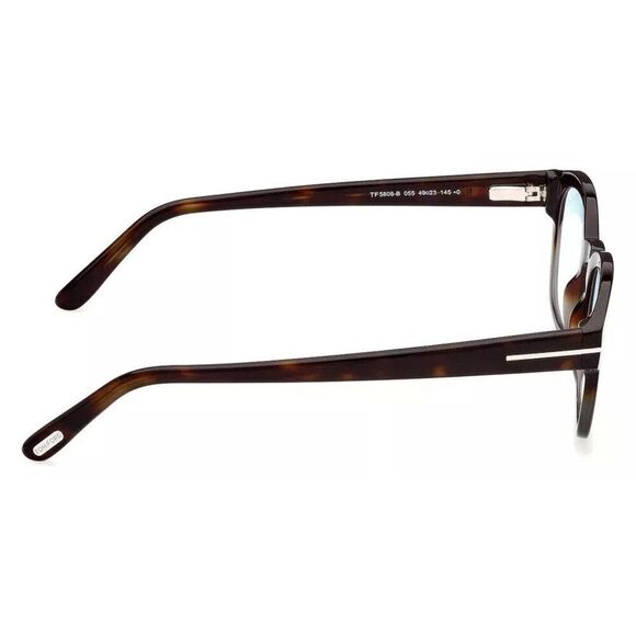 New Authentic Tom Ford FT5808-B-055-49 Square Eyeglasses - Picture 4 of 5